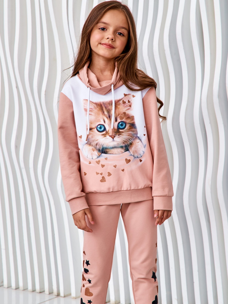 Брюки "FLUFFY FRIENDS", розовый, Juno 3