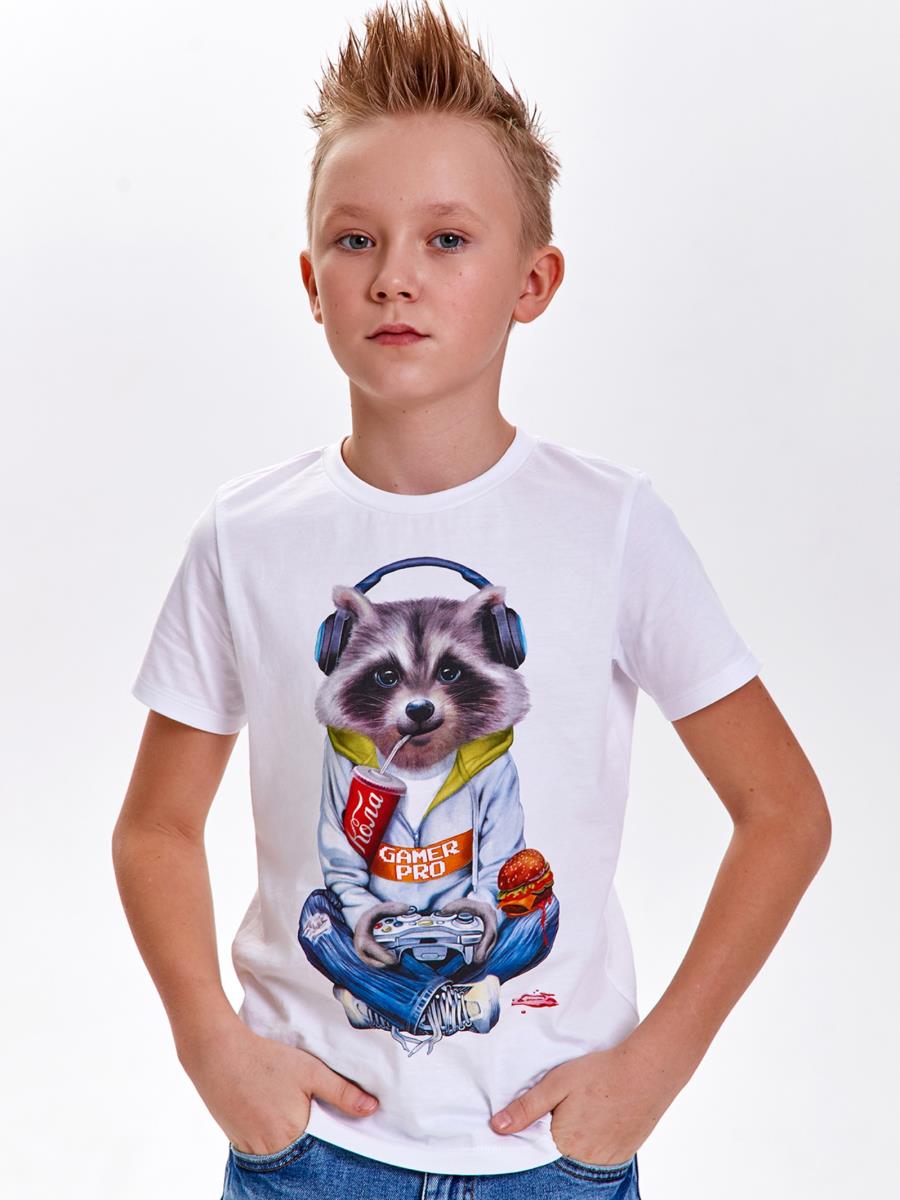 Футболка "Енот", белый, Juno 1