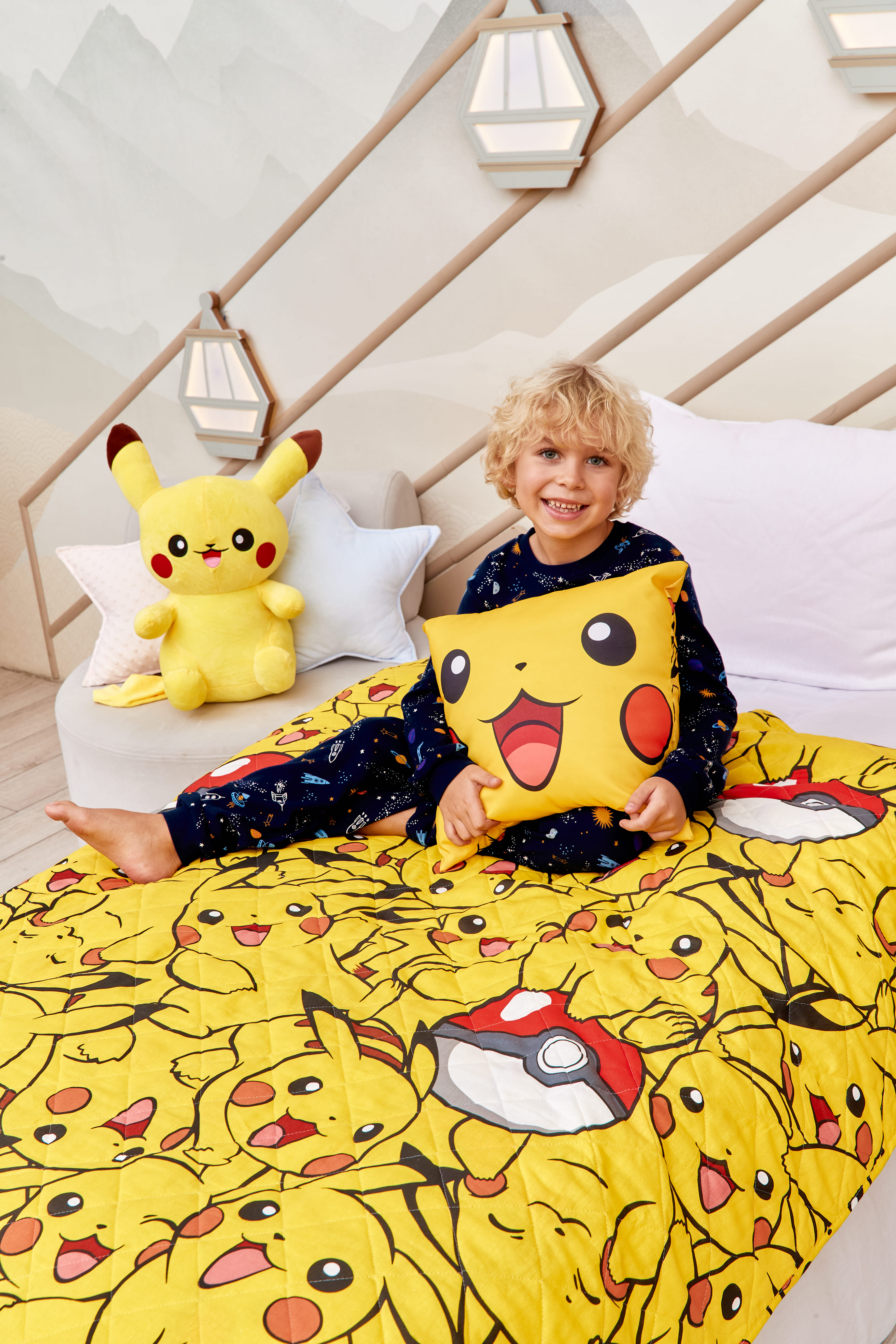 Покрывало стеганое "Пикачу", Juno 4