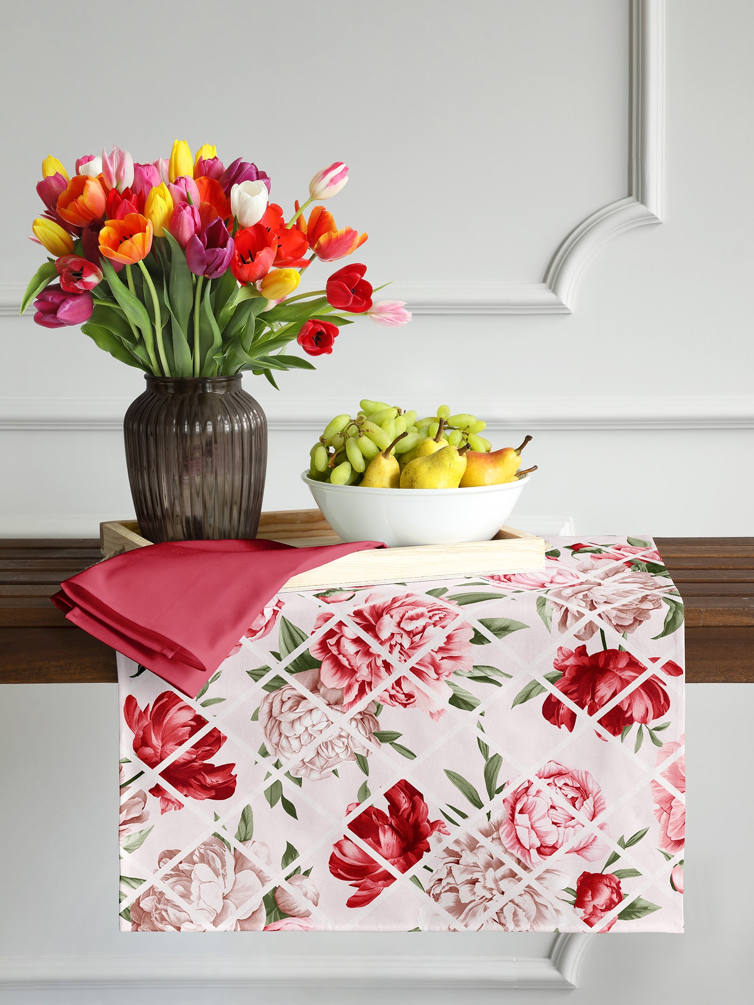 Скатерть-дорожка Mia Cara Scarlet 1