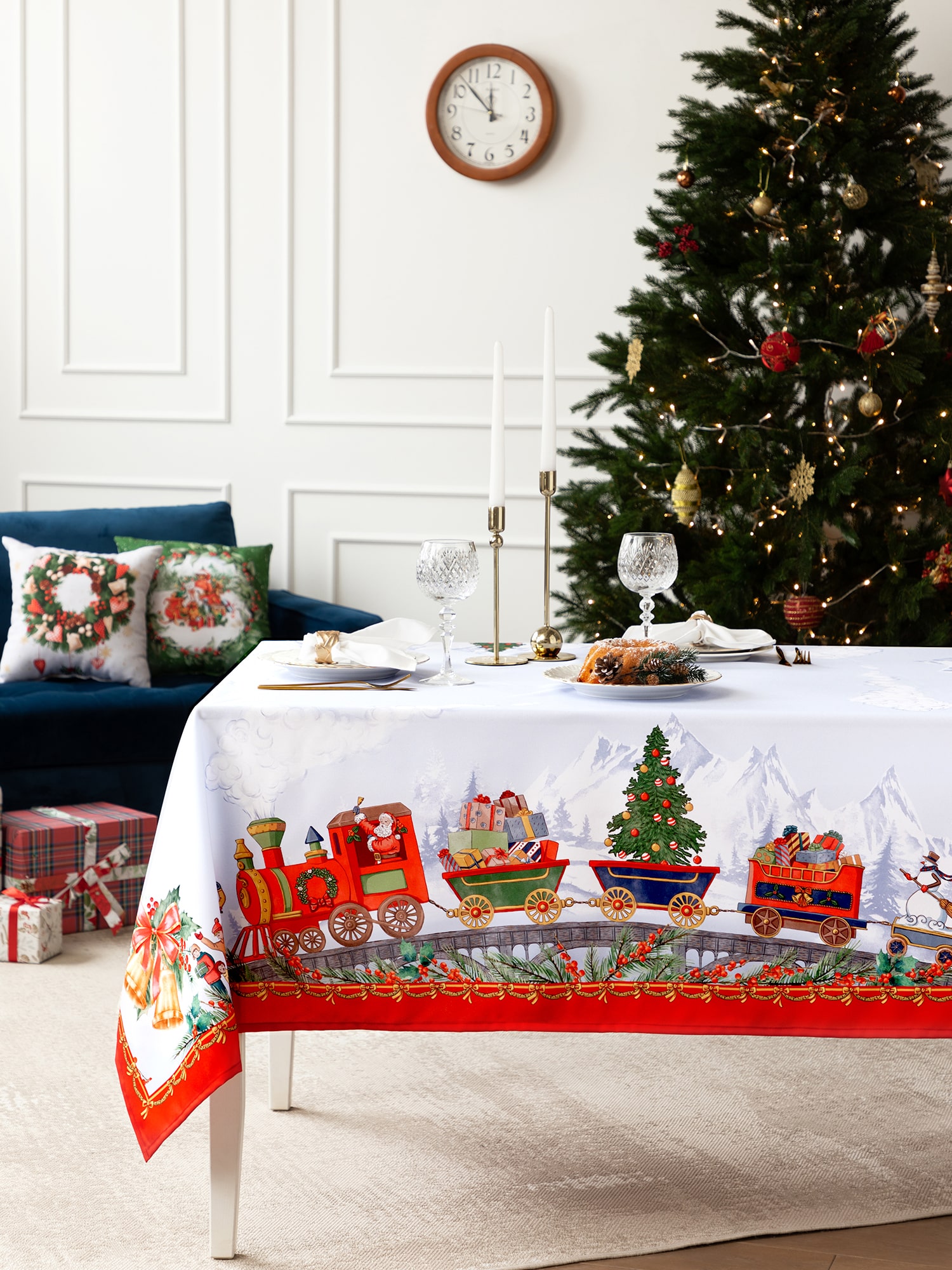 Скатерть Mia Cara Поезд в сказку 0