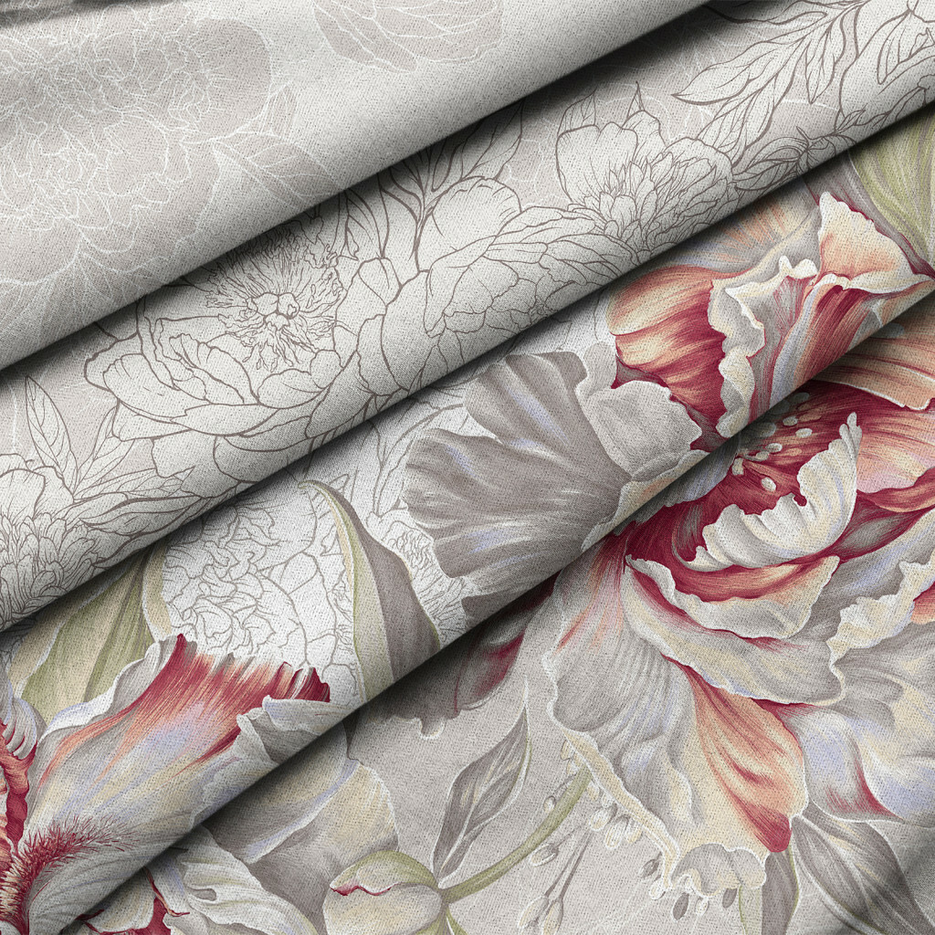 Комплект штор с подхватами "Душистый пион", Mia Cara 2