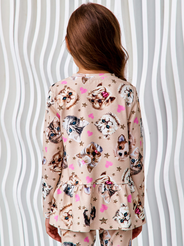 Туника "FLUFFY FRIENDS", розовый, Juno 2