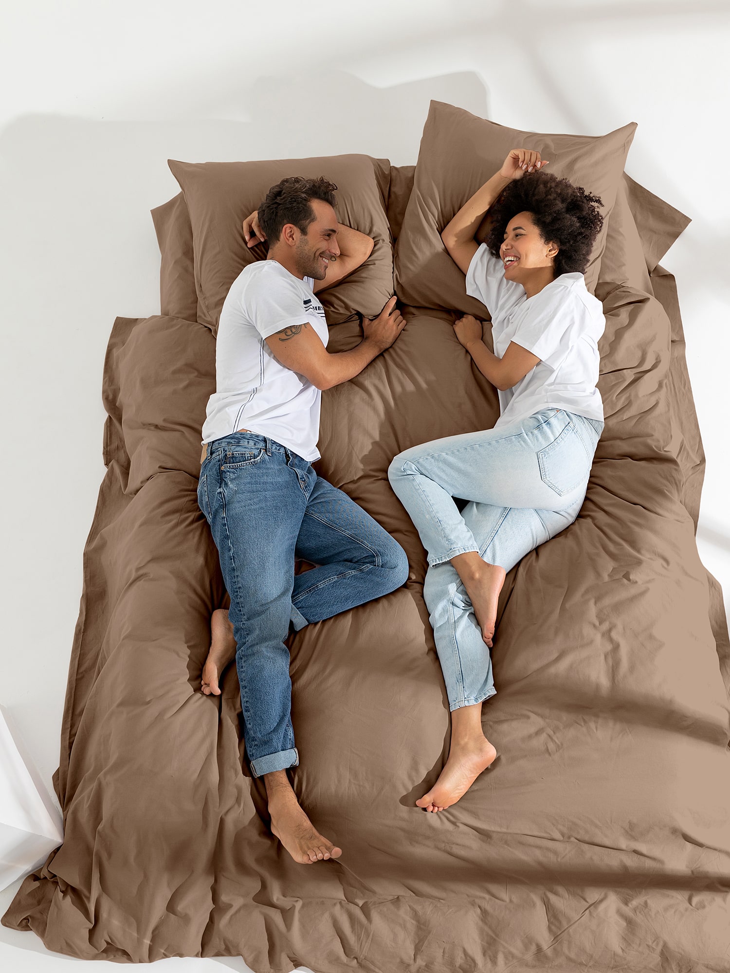 Постельное бельё Унисон Milk coffee 1