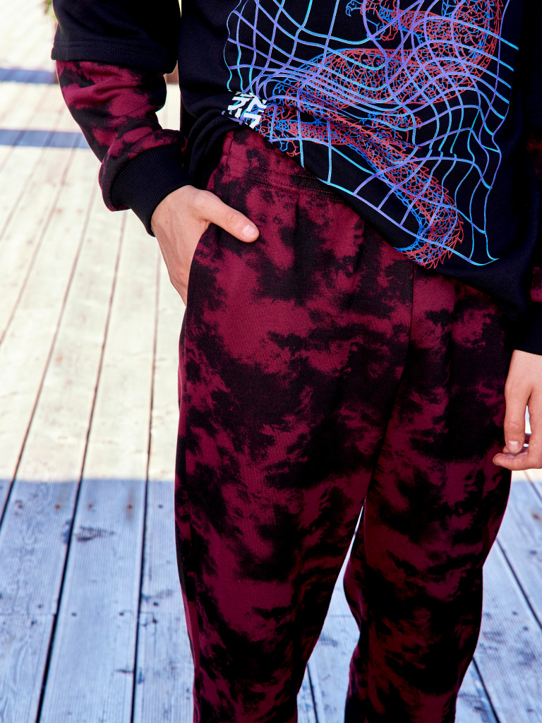 Брюки "TOKYO PUNK", черно-бордовый, Crazy Getup 5