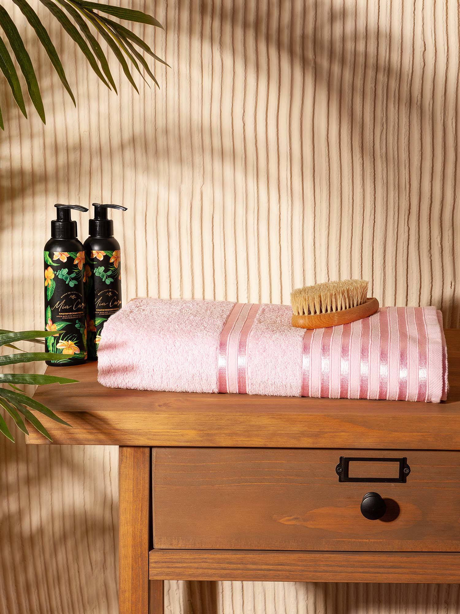 Полотенце махровое "Патрисия", розовый, Mia Cara 0