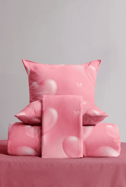 Постельное бельё Флоранс Розовое сердце 2