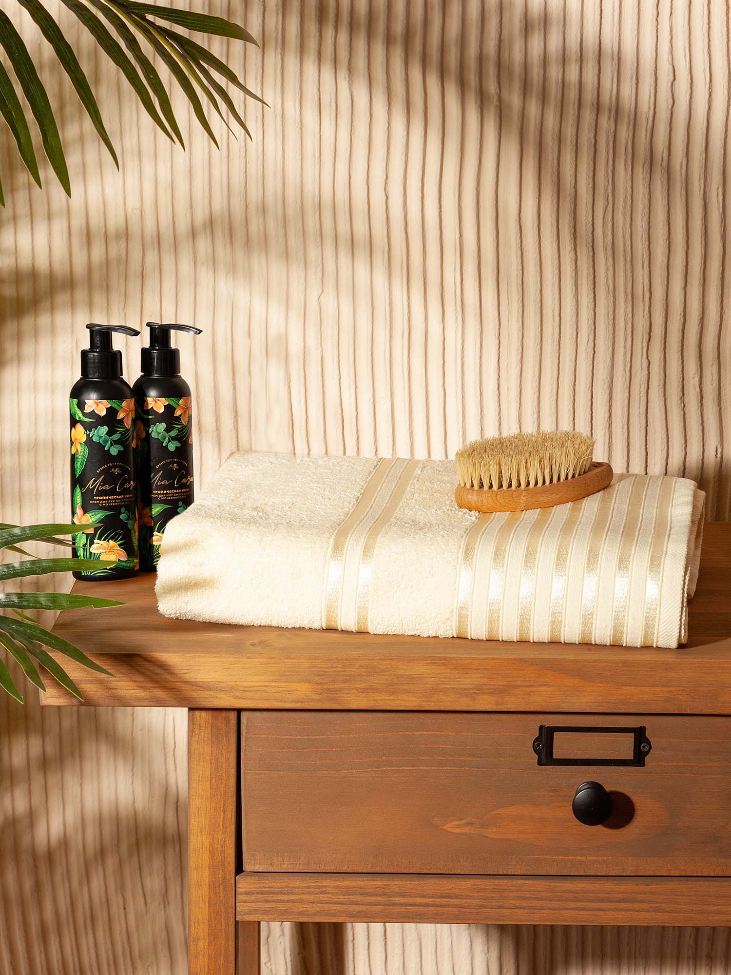 Полотенце махровое "Патрисия", молочный, Mia Cara 0