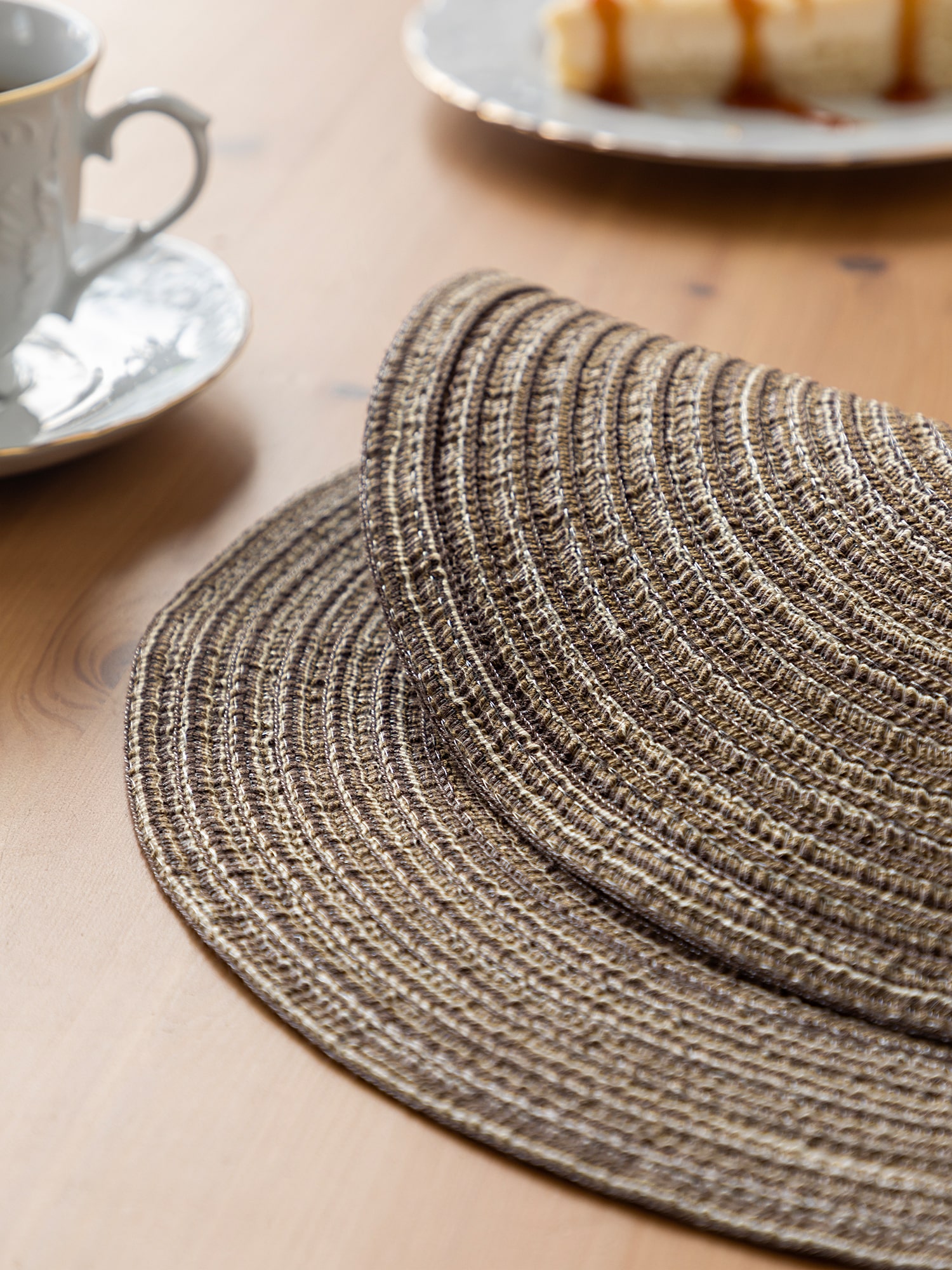 Комплект плейсматов пластик "Mia Cara" brown D38 (4 шт.) 1