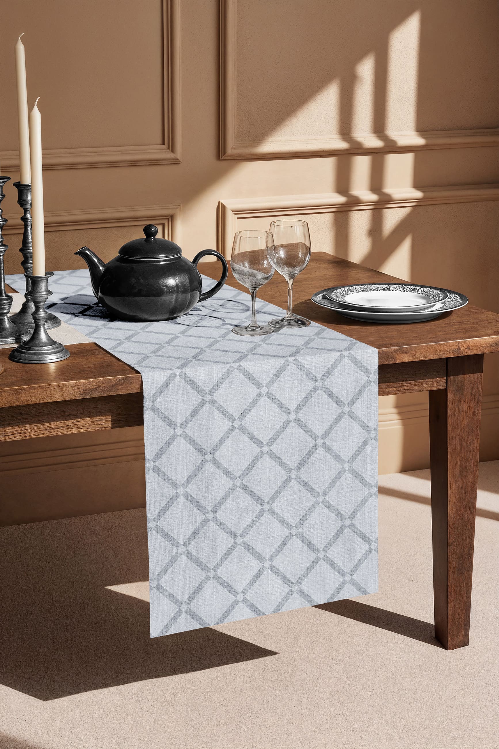 Скатерть-дорожка Mia Cara Решетка 2