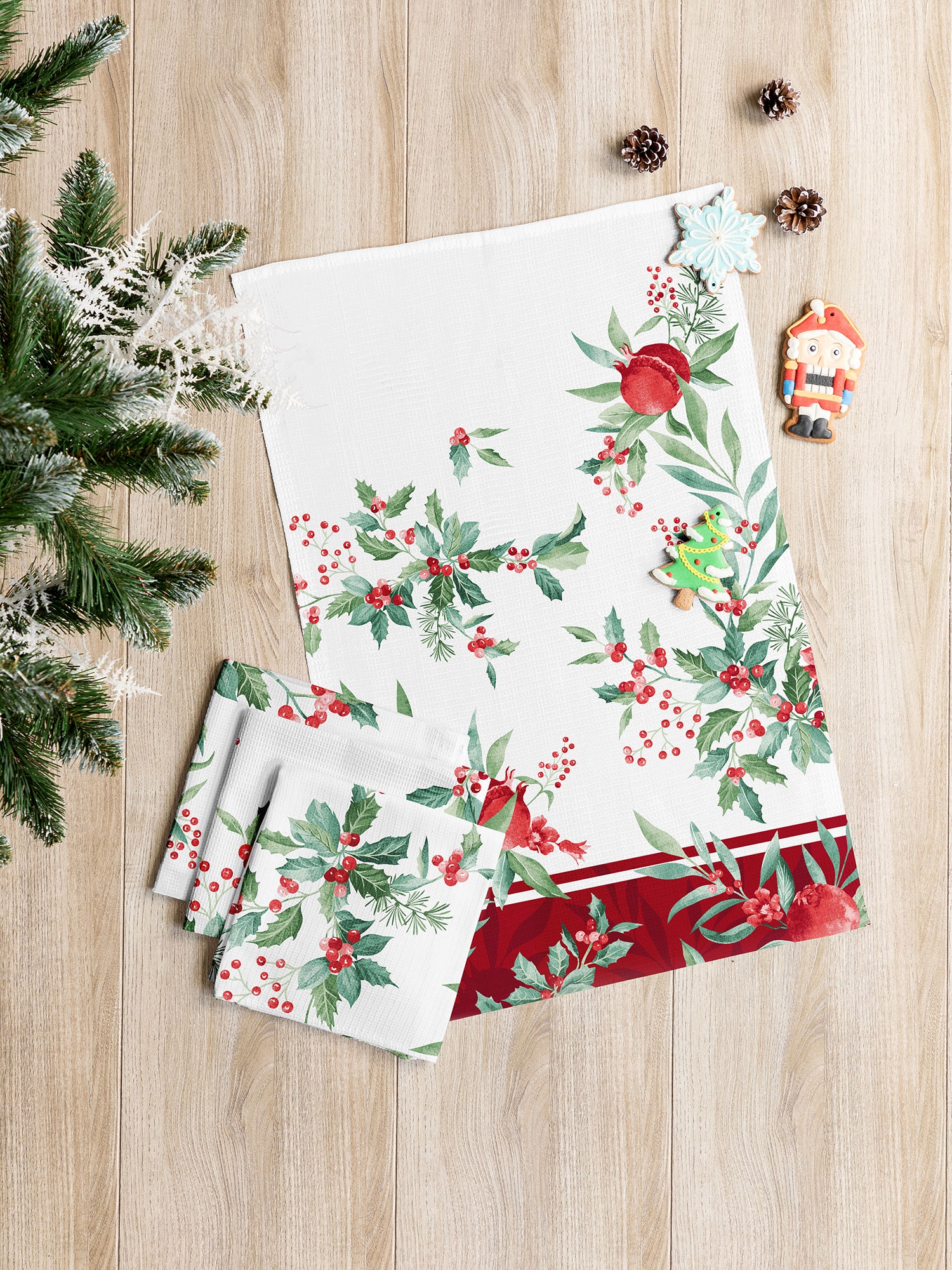 Комплект полотенец Mia Cara Зимние гранаты 0