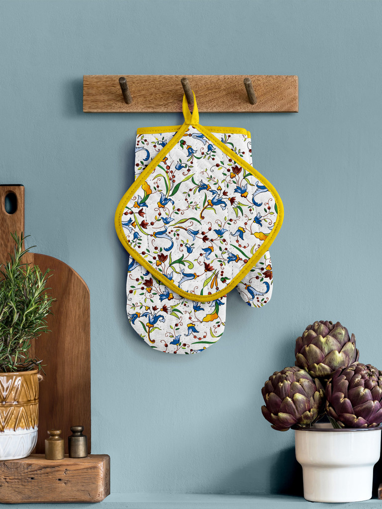 Кухонный набор (фартук + прихватка + прихватка-рукавица) "Veneto", Mia Cara 0