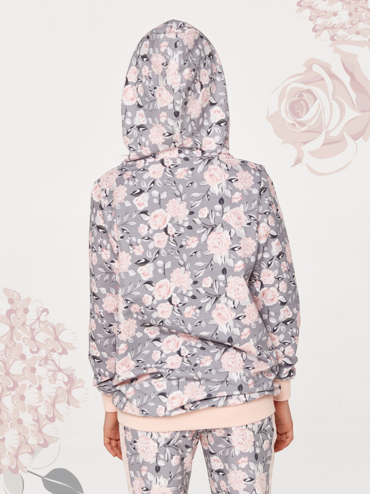 Худи / толстовка Juno Розы 4