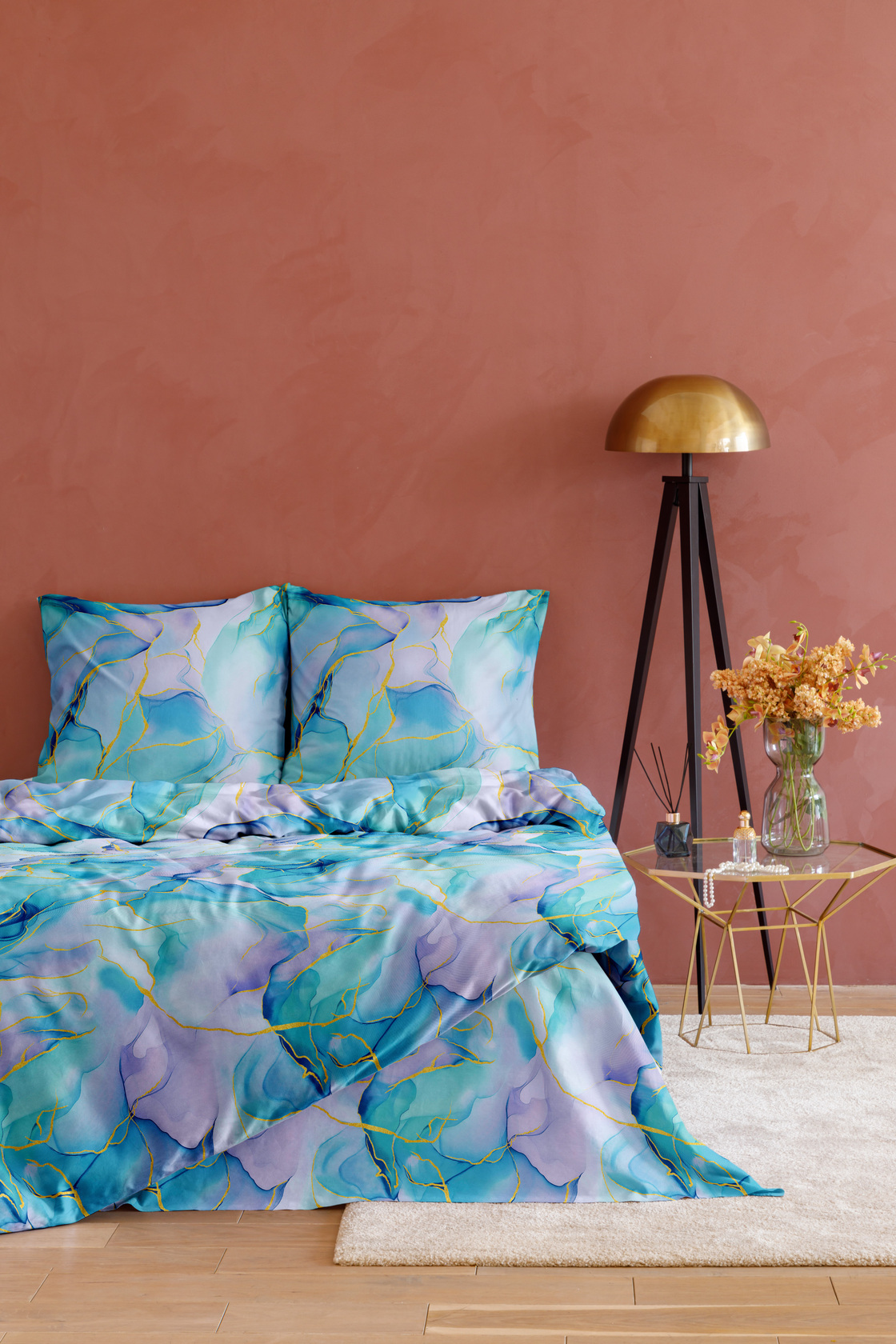 Постельное бельё Флоранс Небесный мрамор 1