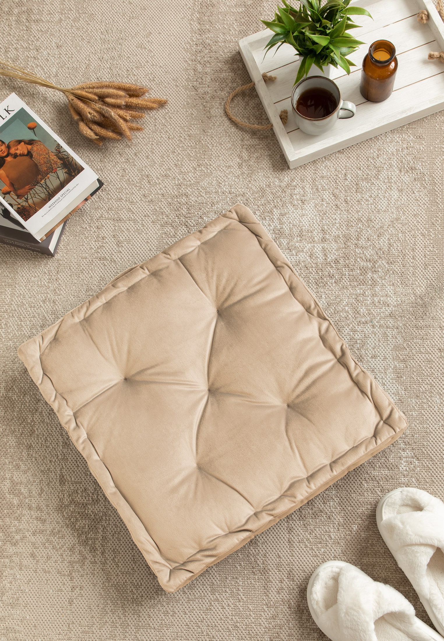 Подушка декоративная Унисон Gold beige 1