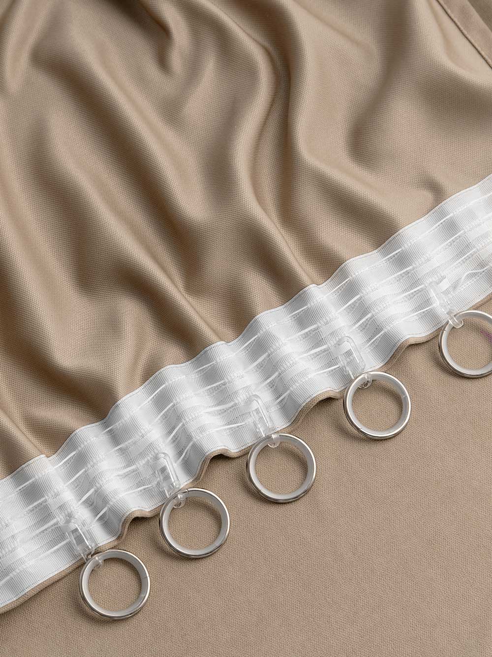 Комплект штор из канваса, песочный, Унисон 3