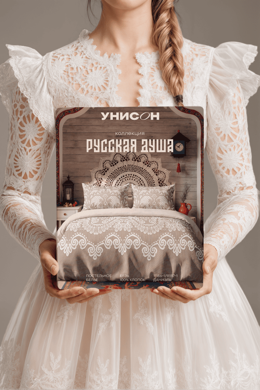 Постельное бельё Унисон Вологодское кружево 2