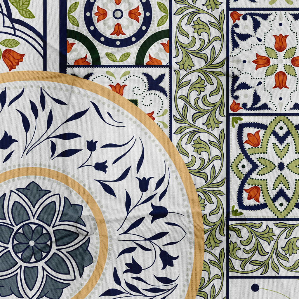 Комплект подушек на стул "Азулежу", Mia Cara 3