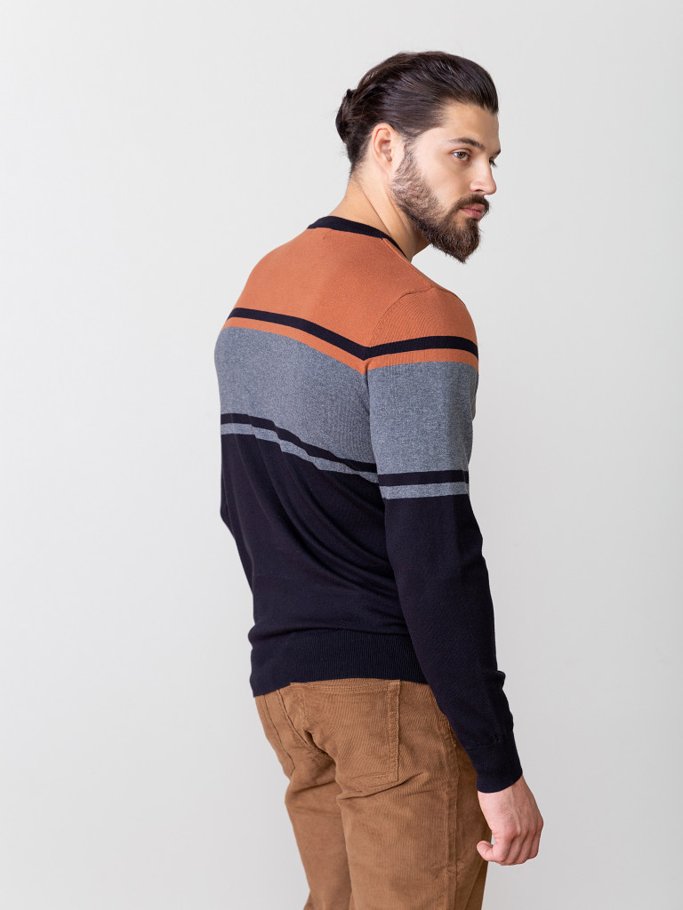 Джемпер, оранжевый/черный, BeGood 5