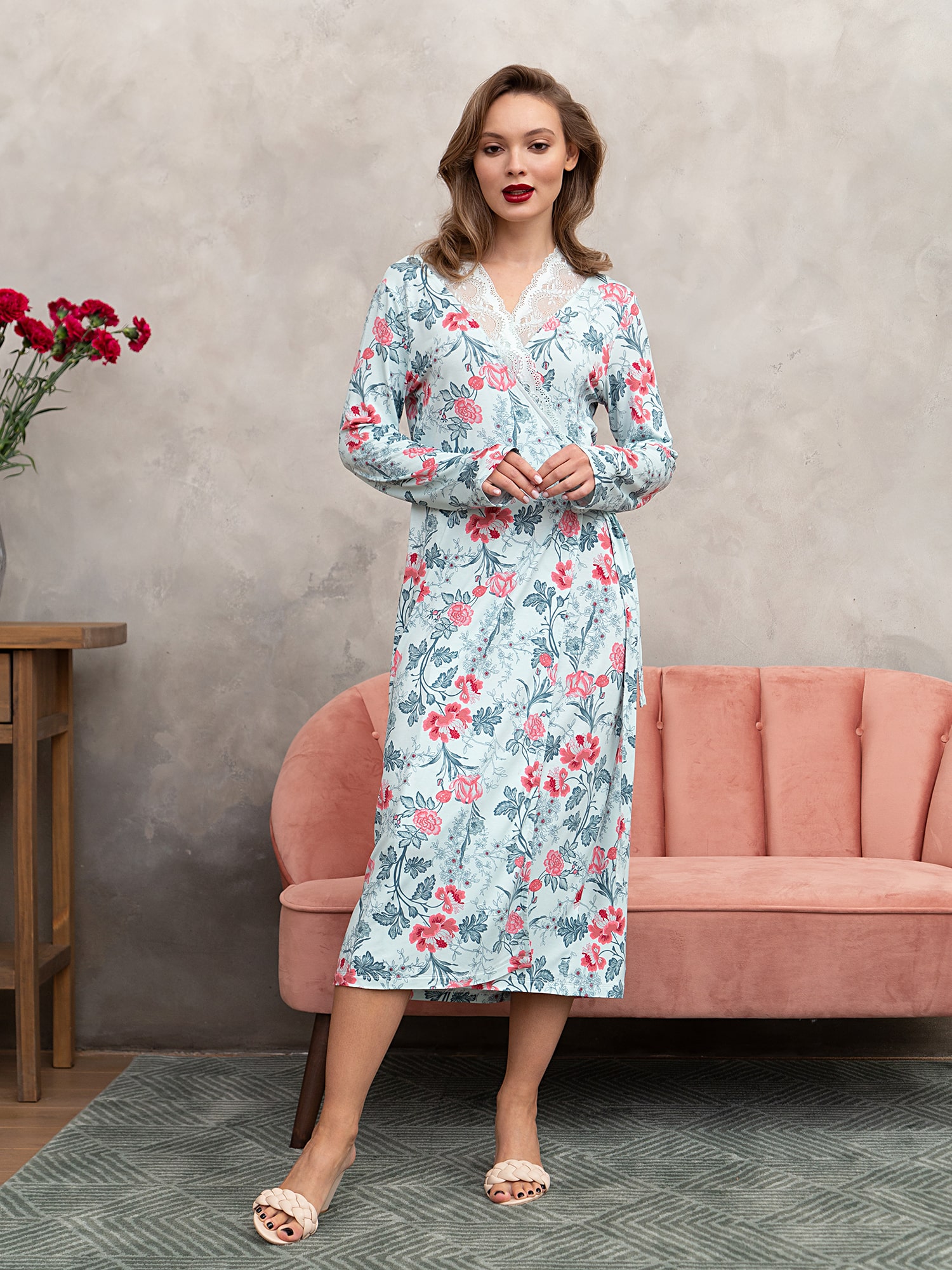 Халат Mia Cara Пионы 0