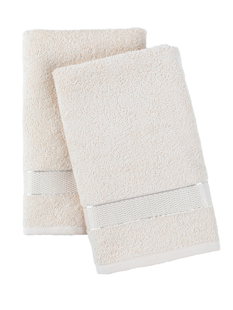 Комплект махровых полотенец "Ritz", светло-бежевый, Унисон 2