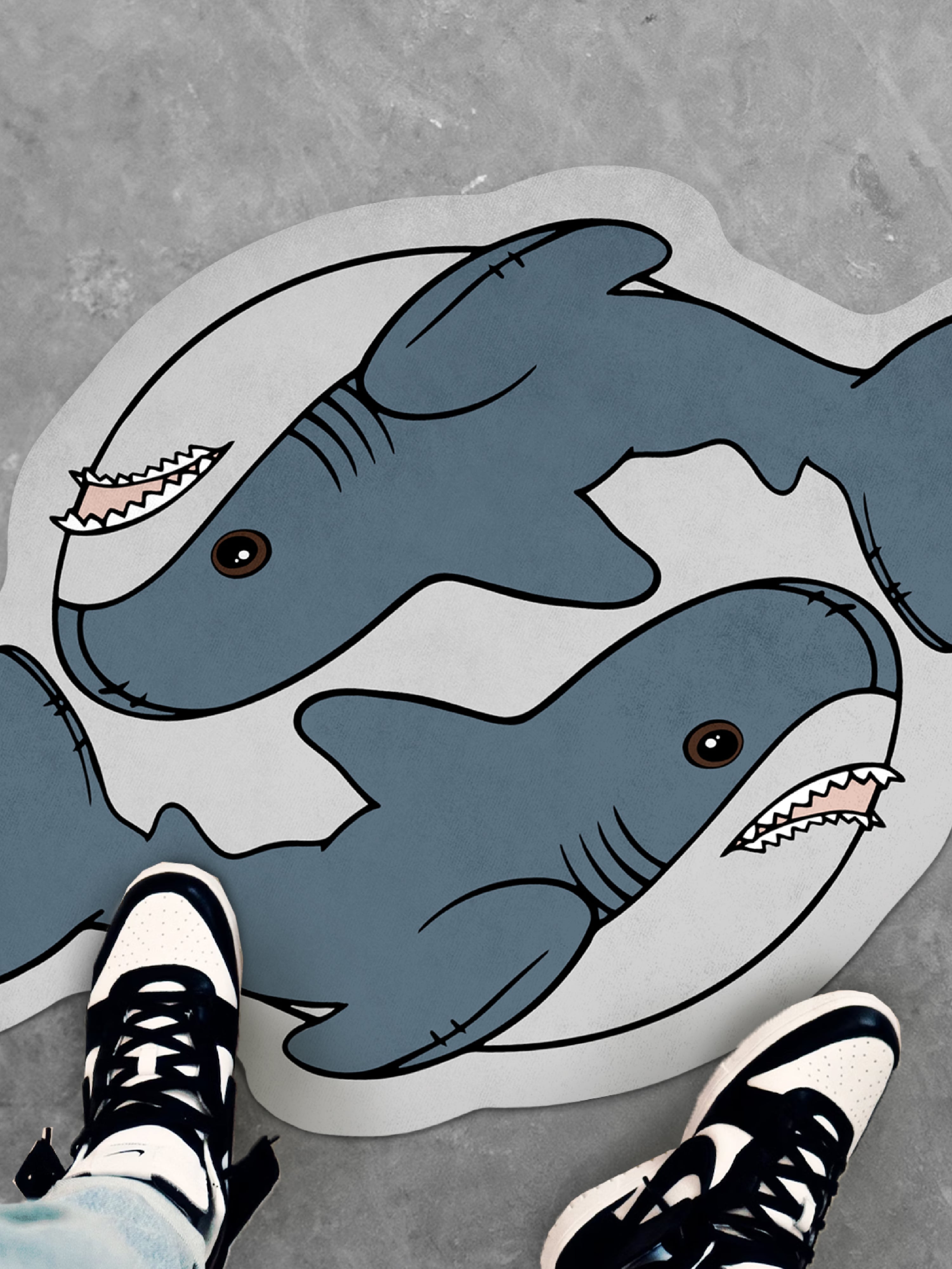 Коврик Crazy Getup Plush shark 0