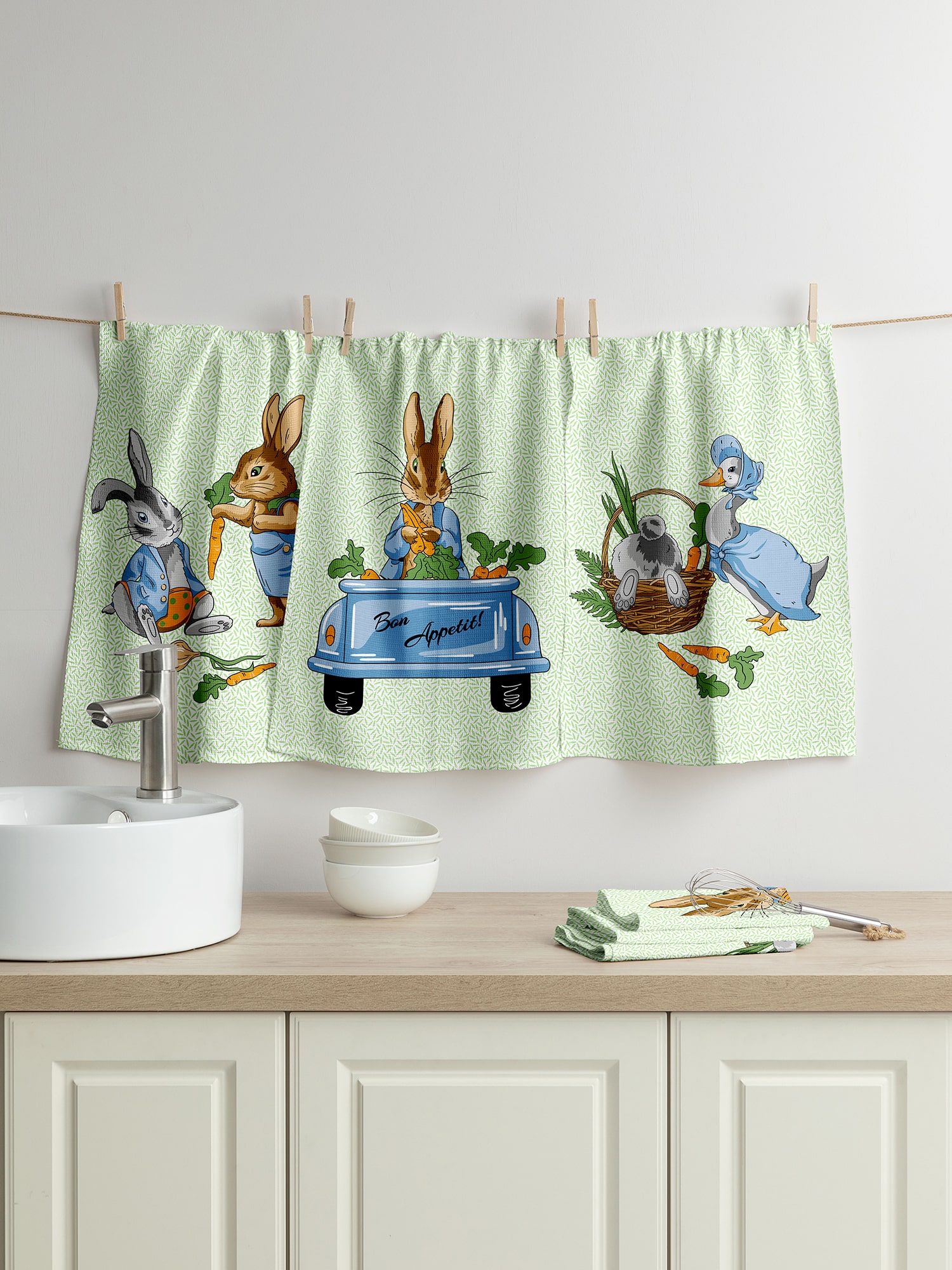 Комплект полотенец Mia Cara Garden bunny 1