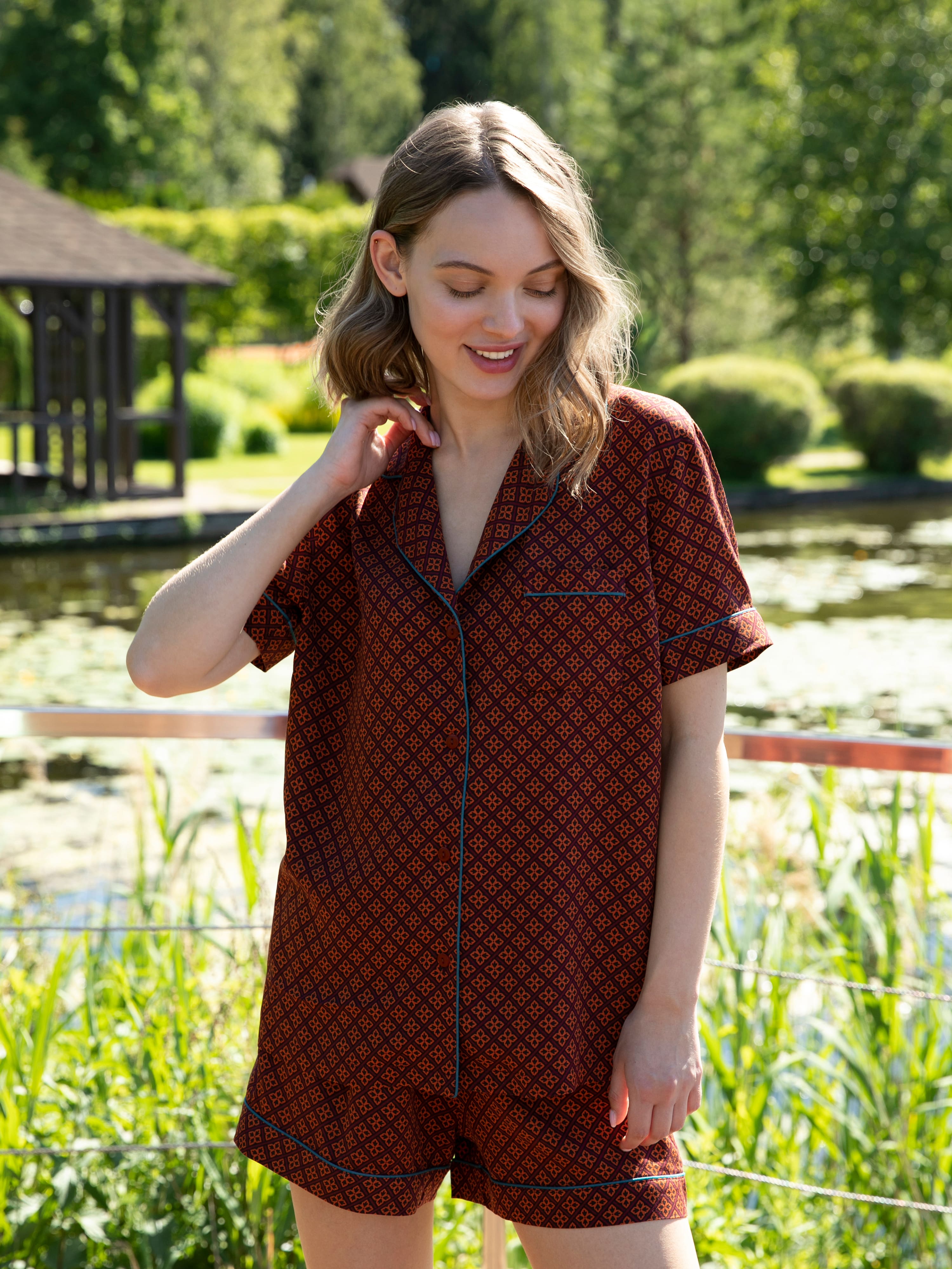 Пижама Chocolate Souffle, шоколад, Mia Cara 2