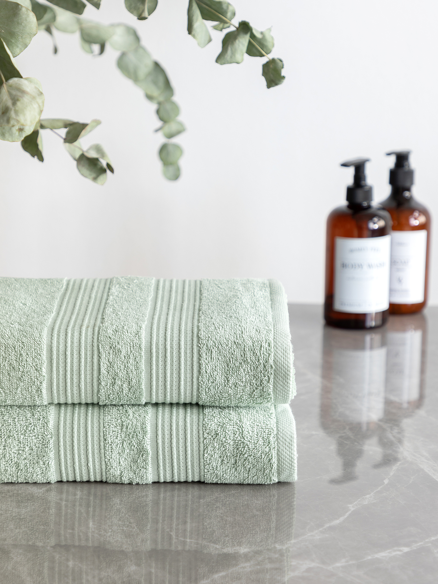 Комплект полотенец "Raffle", зеленый чай, Унисон 0