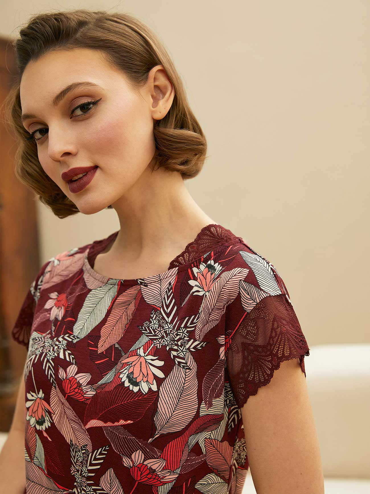 Комплект Chinoiserie Винный Цветы, Mia Cara 4