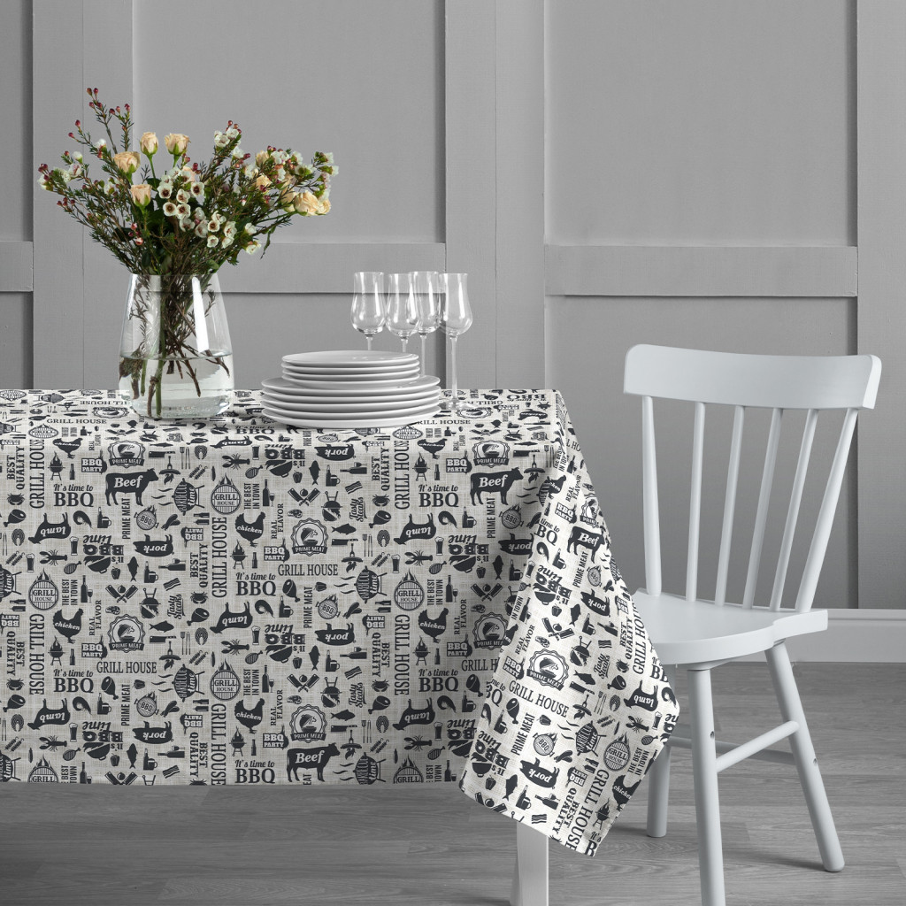 Скатерть рогожка "BBQ", Унисон 1