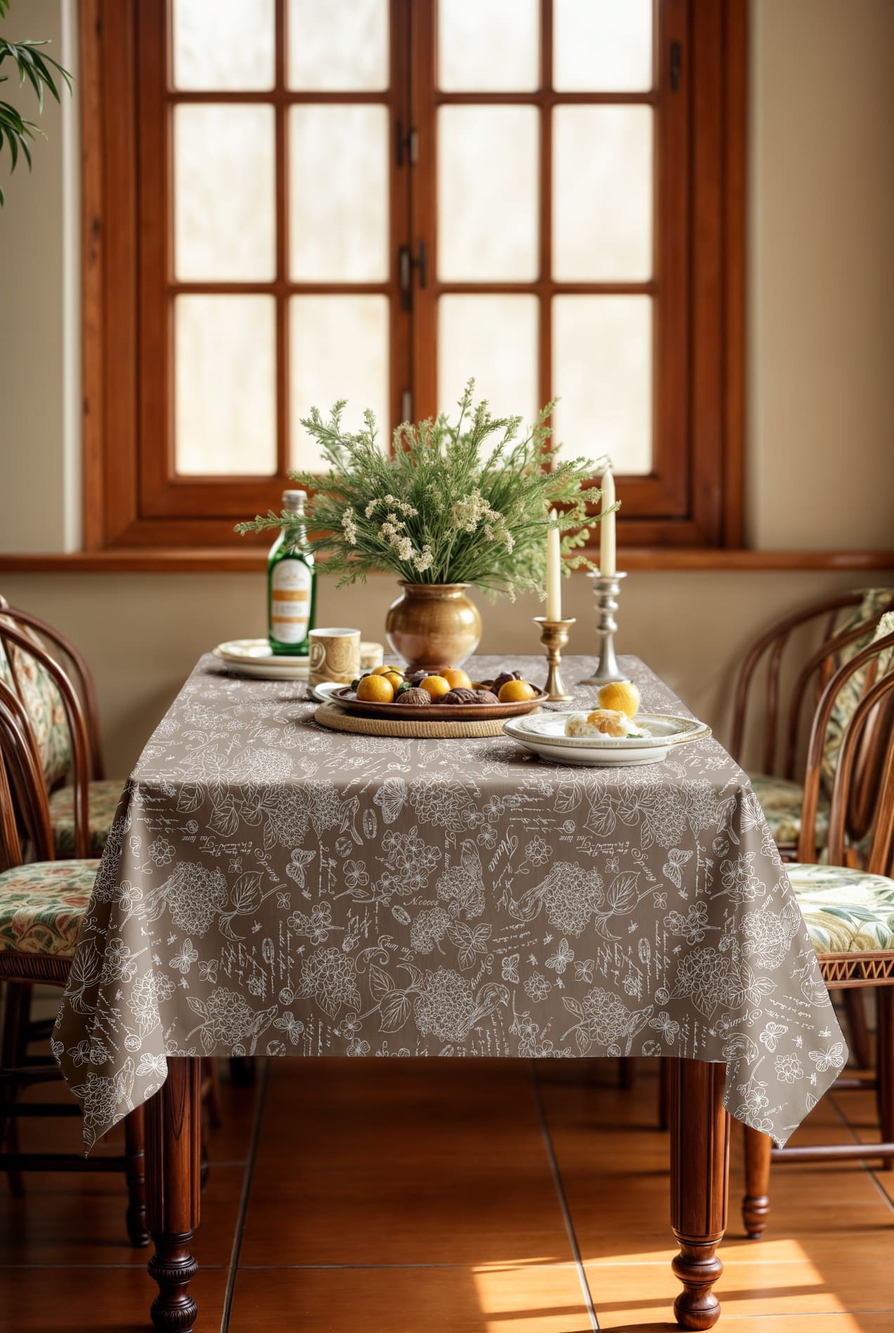 Скатерть Mia Cara Жозефина коричневый 2