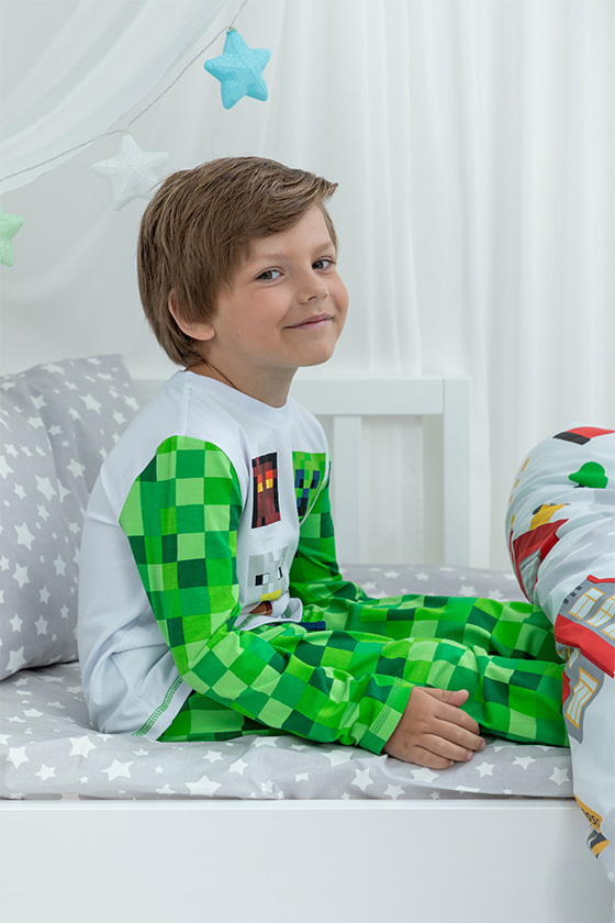 Пижама Майнкрафт Белый, Juno 4