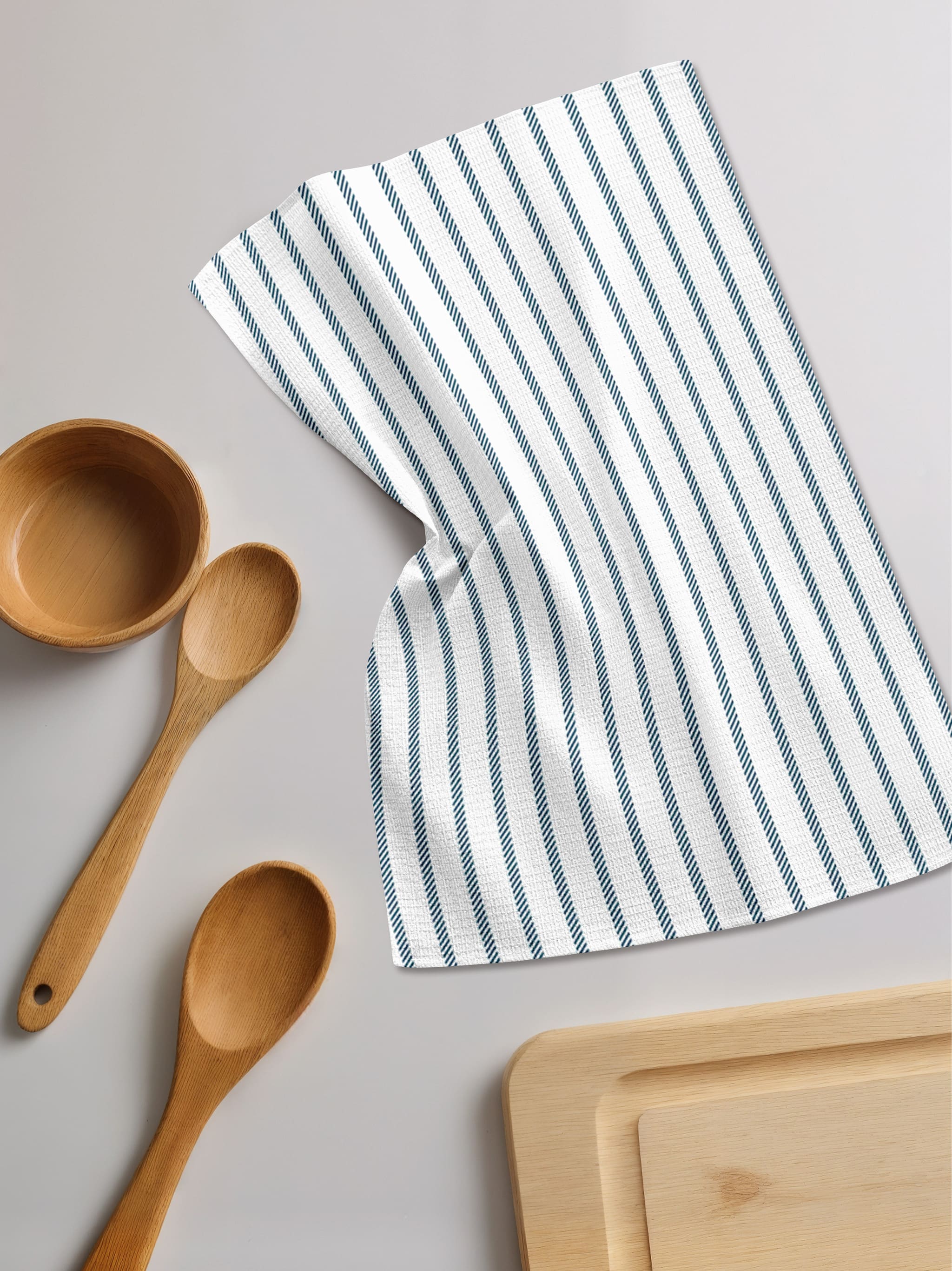 Комплект полотенец Унисон Синий минималистичный 4