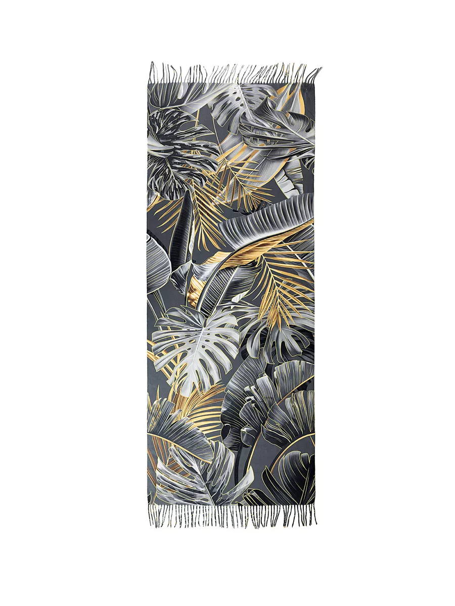 Шарф Mia Cara Тропические листья (серебро) 4