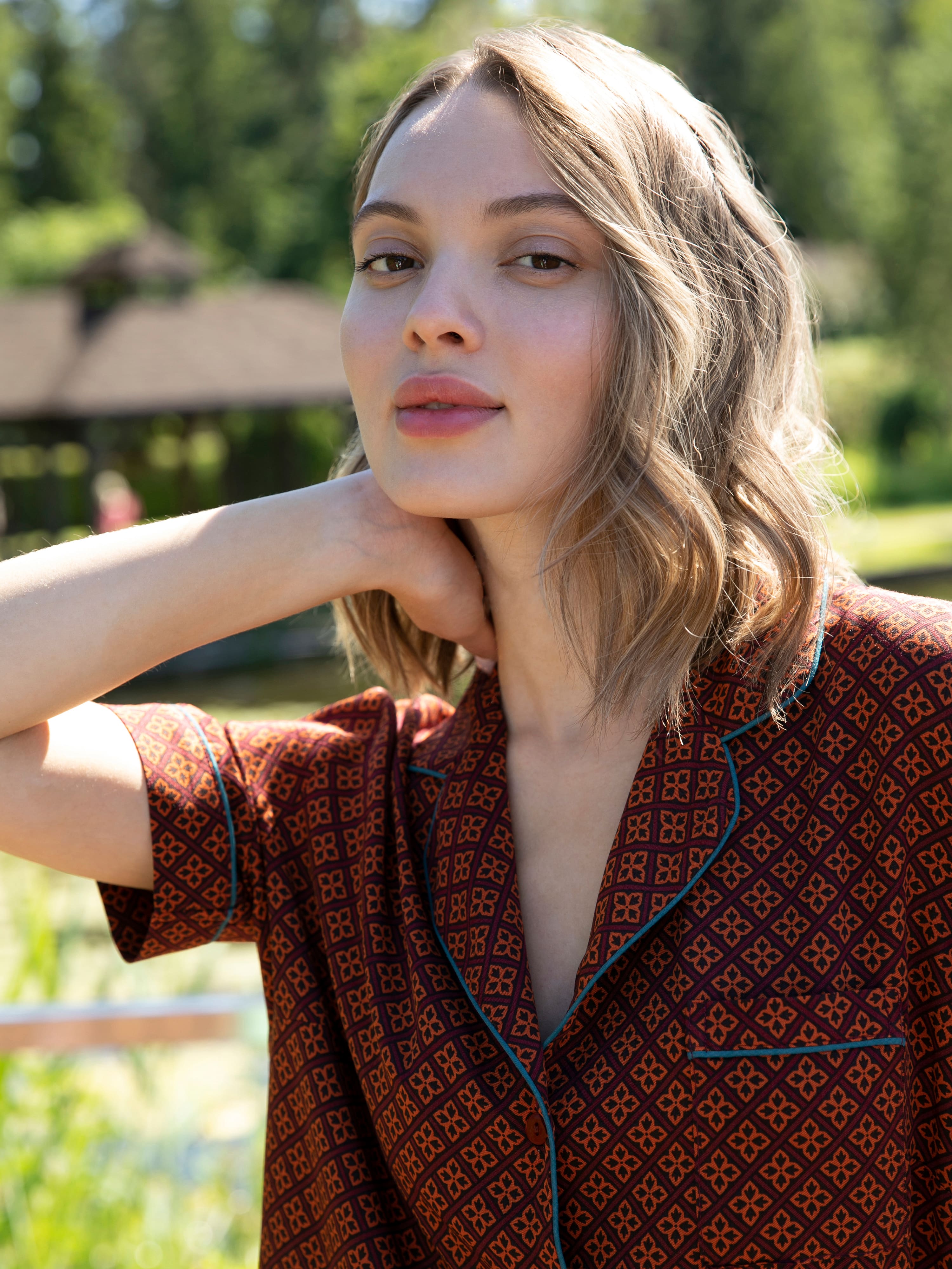 Пижама Chocolate Souffle, шоколад, Mia Cara 3