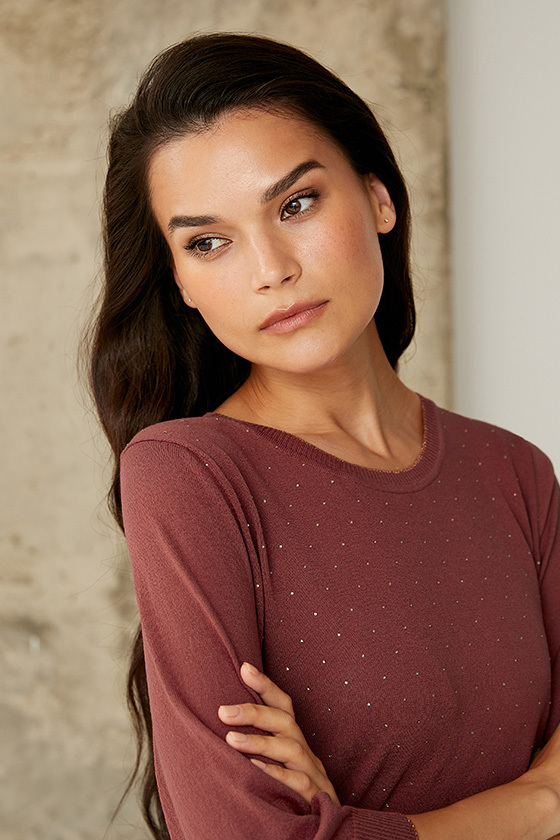 Джемпер Fleur Noir Кирпичный, BeGood 2