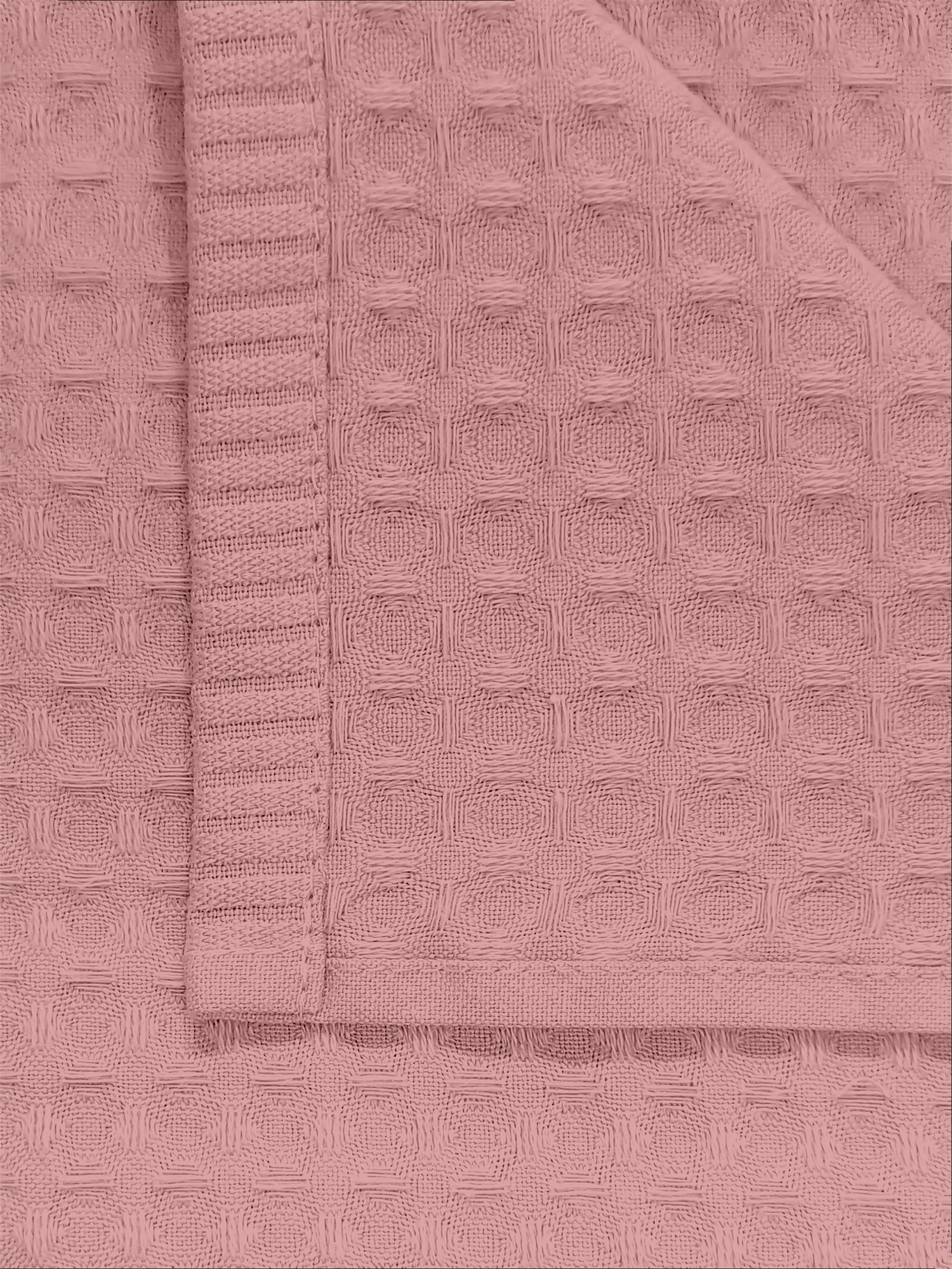 Комплект вафельных полотенец, серо-голубой/пыльная роза, Mia Cara 3