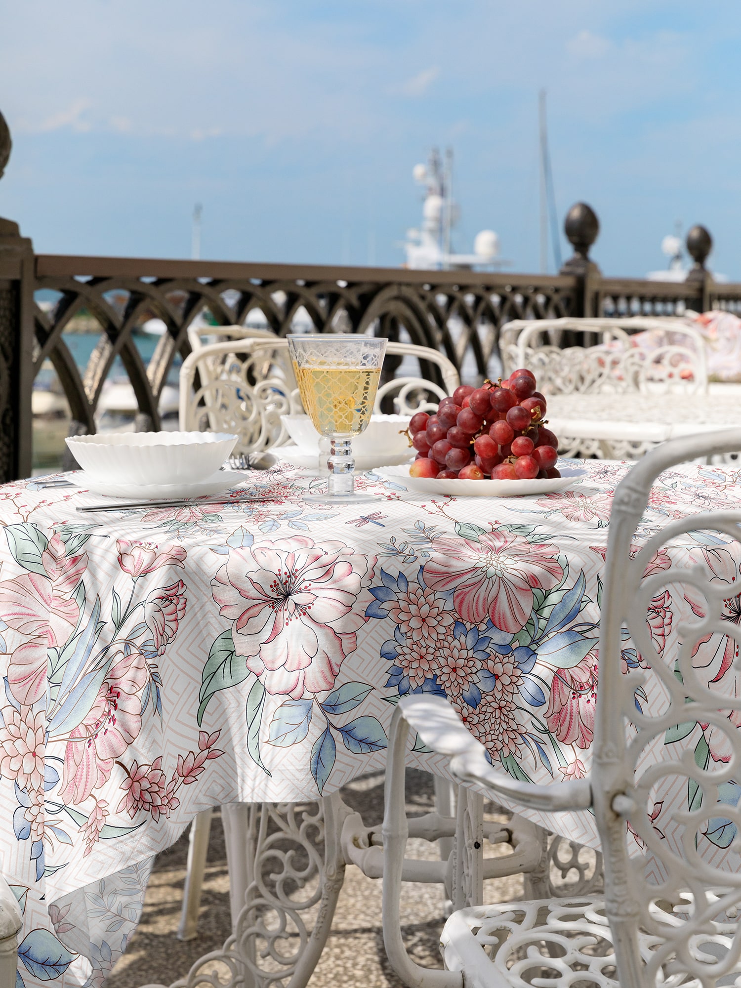 Комплект скатерть рогожка + 6 салфеток "Барбара", Mia Cara 1