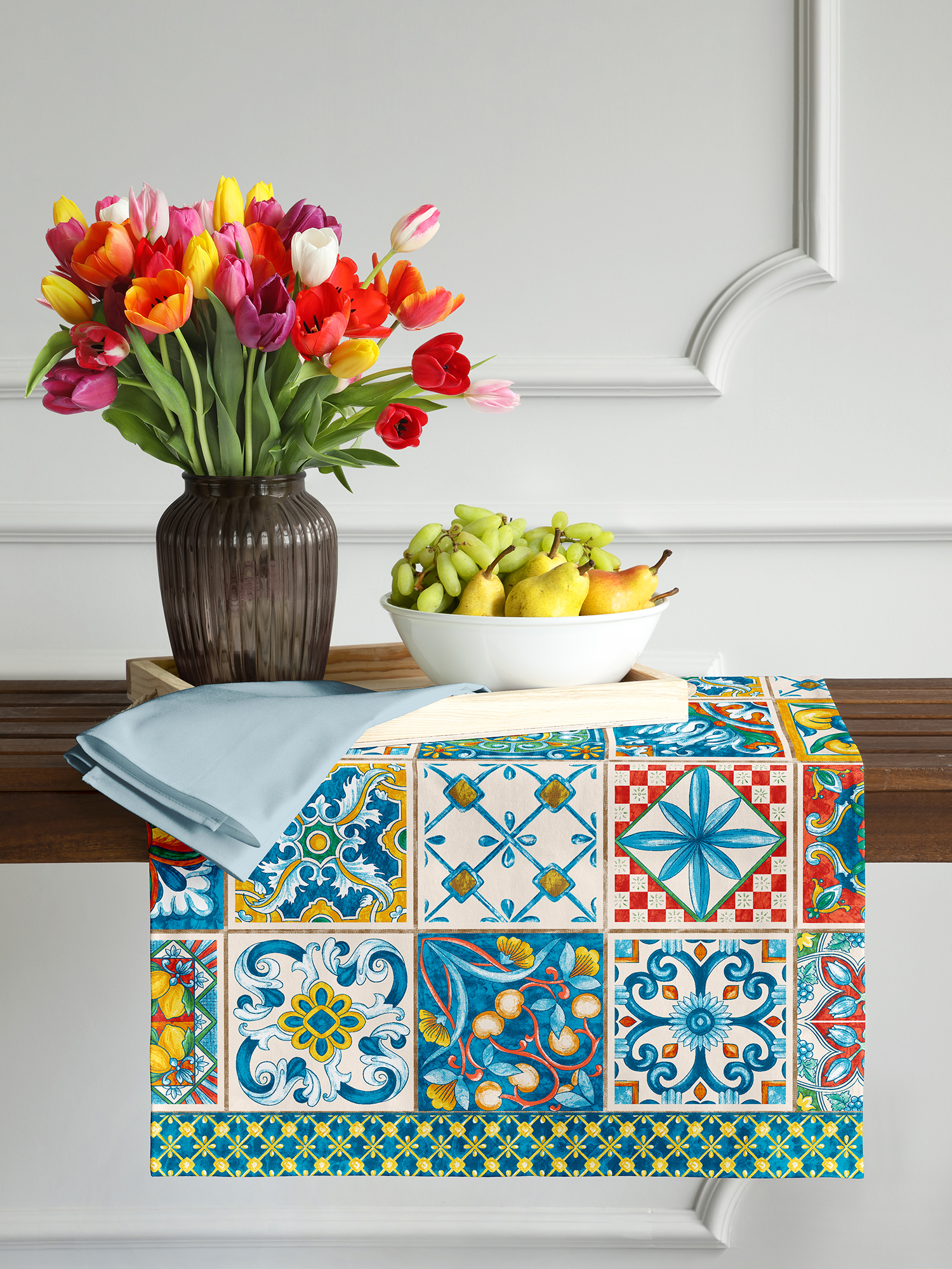 Скатерть-дорожка Mia Cara Maiolica 0