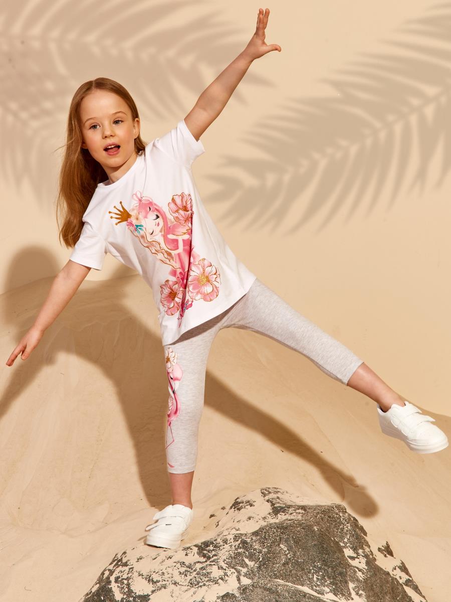 Футболка "SUN AND FUN", белый, Juno 3