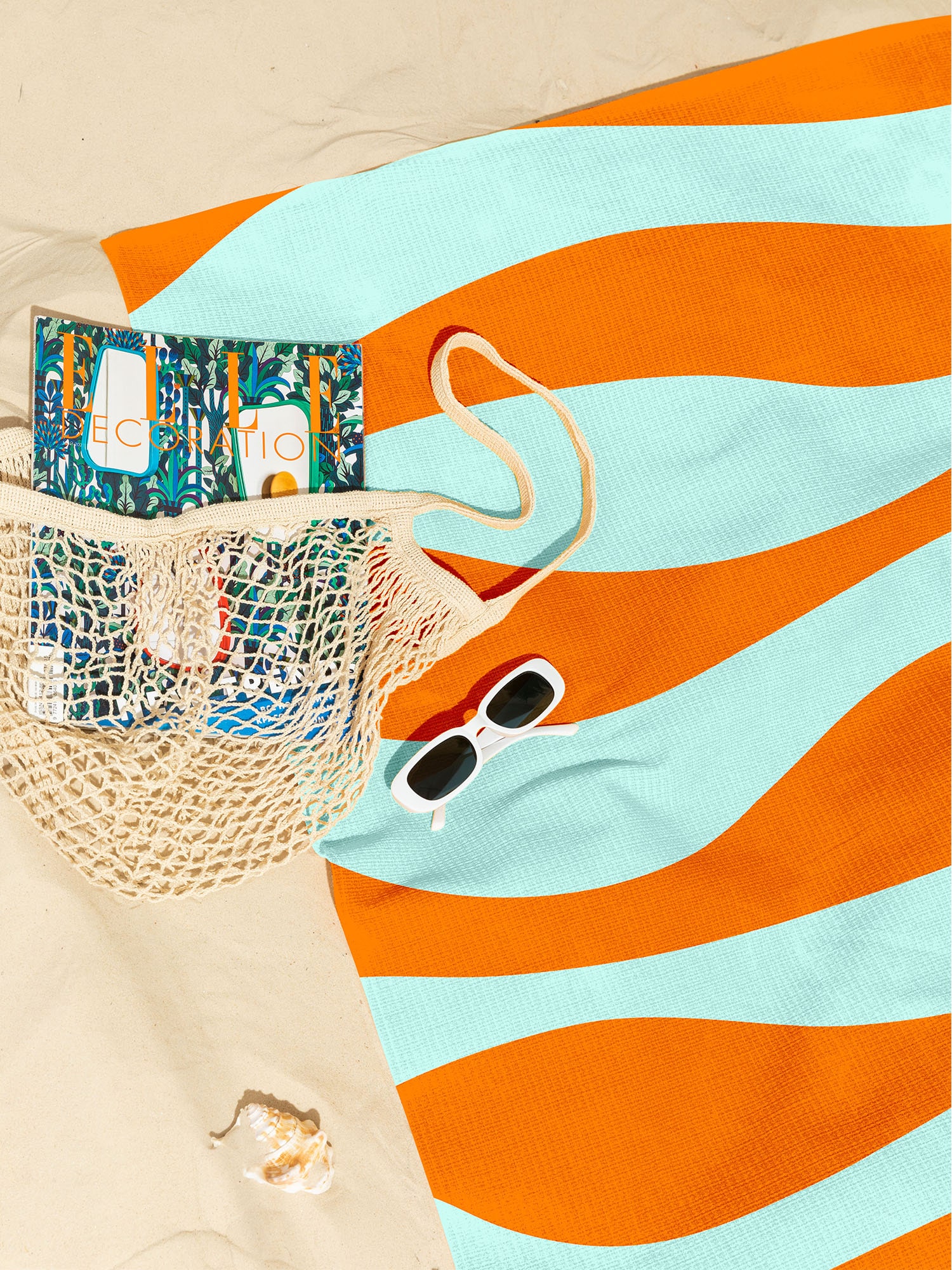 Полотенце Унисон Color waves оранжевый 1