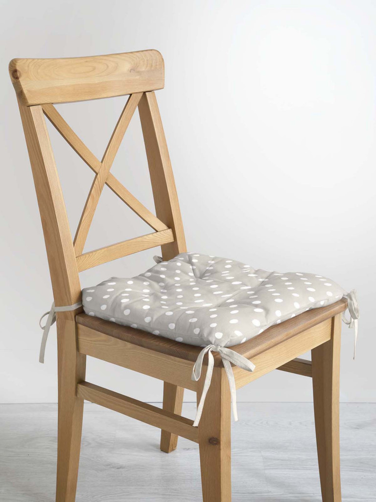 Подушка на стул с тафтингом "Горох", Mia Cara 2