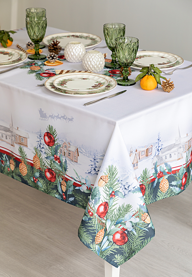 Скатерть Christmas village 3