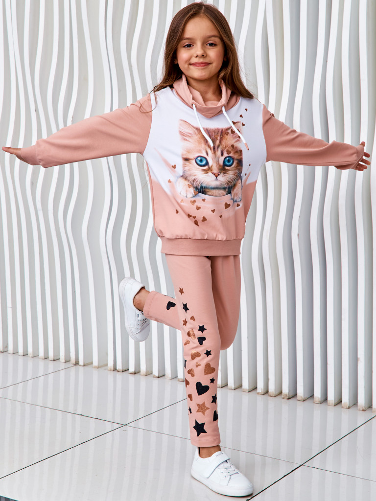 Брюки "FLUFFY FRIENDS", розовый, Juno 4