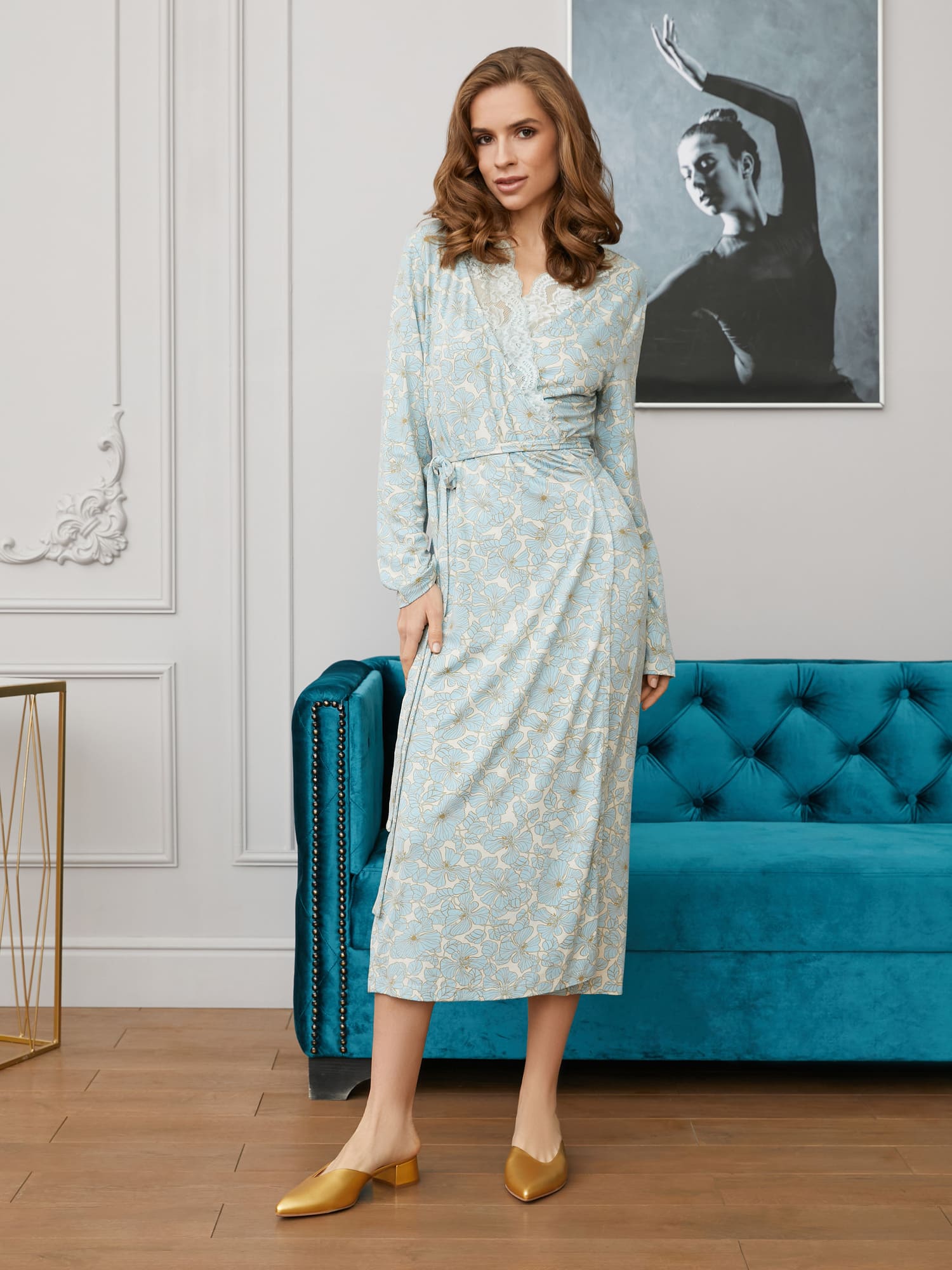 Халат Mia Cara Цветы 0