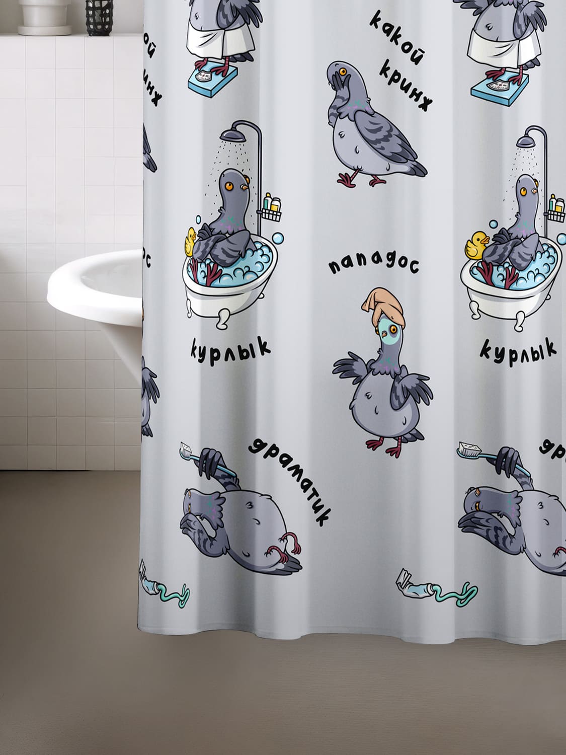 Штора Crazy Getup Голубь 1