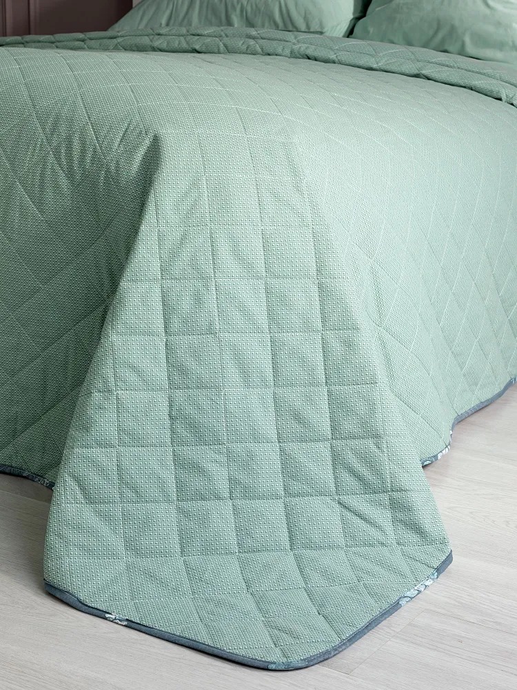 Покрывало стеганое Liverpool, зеленый, Унисон 3