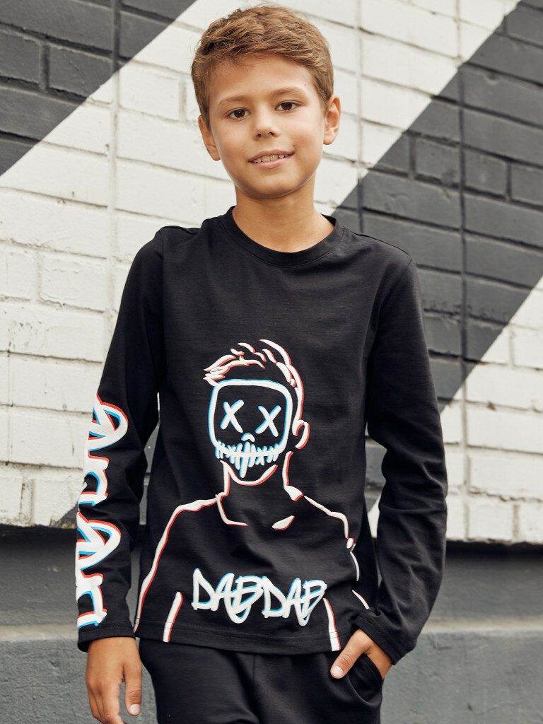 Лонгслив "DABDANCE", черный, Juno 3