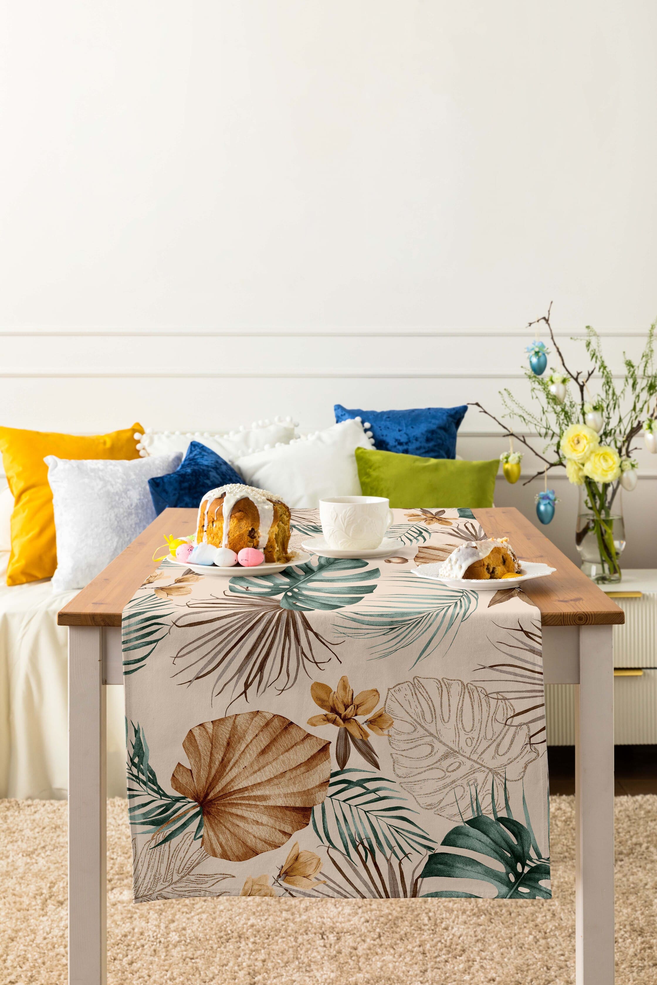 Скатерть-дорожка Mia Cara Тропическая пальма 3